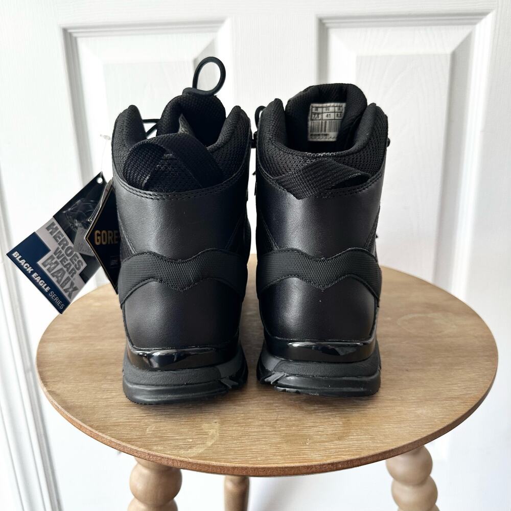 Haix Black Eagle Leather Tactical Safety Combat Boots Goretex NWT Men 8.5 US - Picture 7 of 15